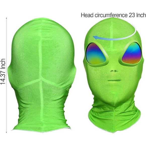 Alien Mask Halloween Mask Cosplay ET Costume Halloween Party - Picture 2 of 6